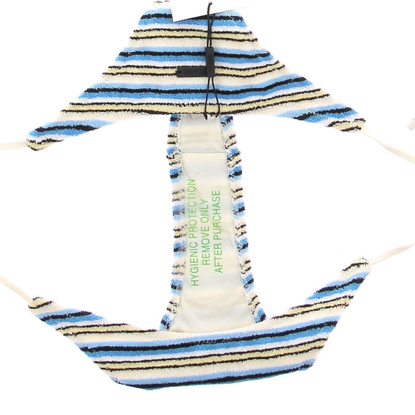 Bas de maillot de bain à rayures bleues