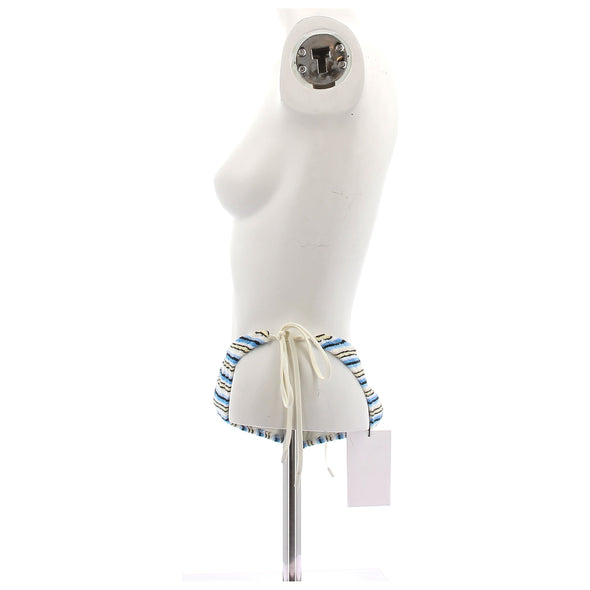 Bas de maillot de bain à rayures bleues