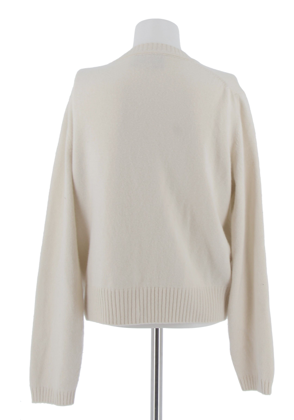 Cardigan blanc en cachemire