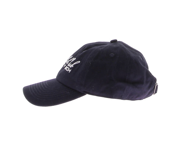 Casquette de baseball bleu avec logo brodé