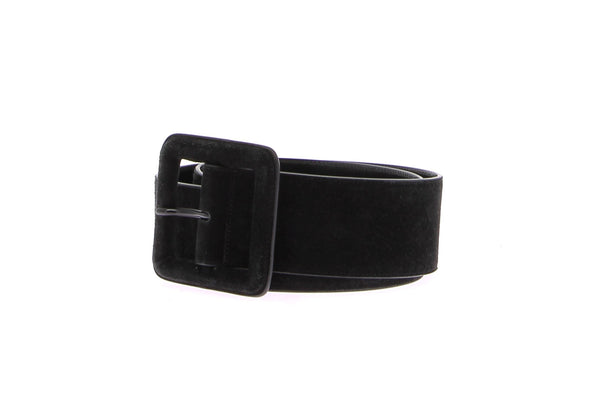 Ceinture noire en daim