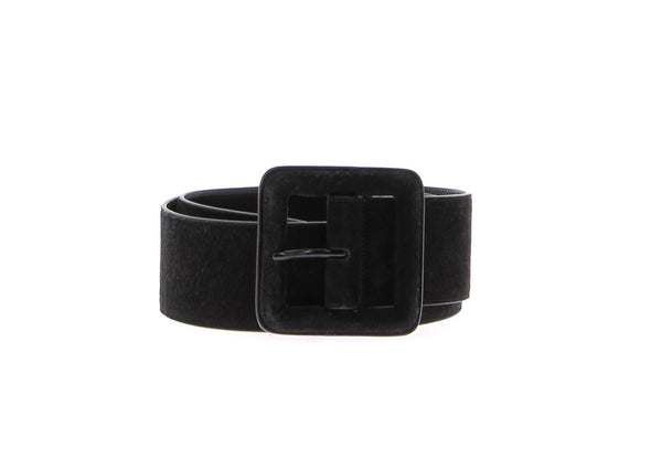 Ceinture noire en daim