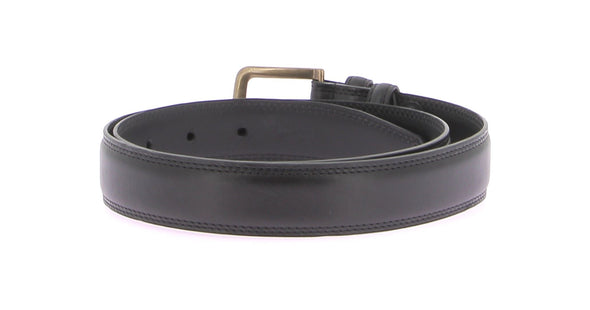 Ceinture noire en cuir