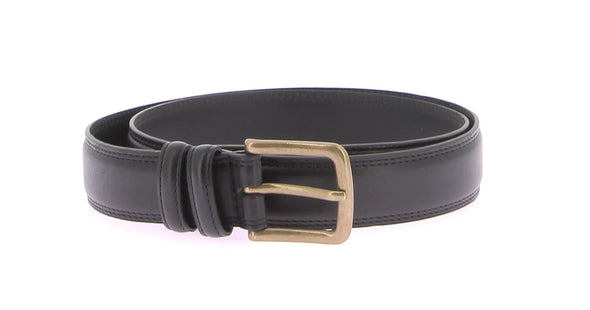 Ceinture noire en cuir