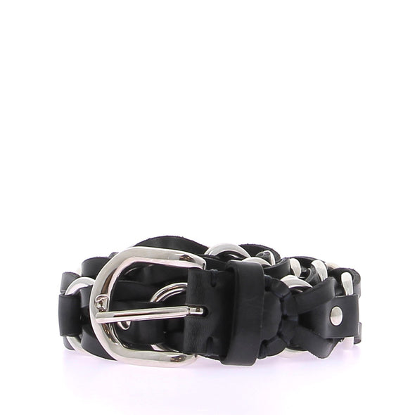 Ceinture noire à boucles