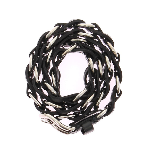 Ceinture noire à boucles