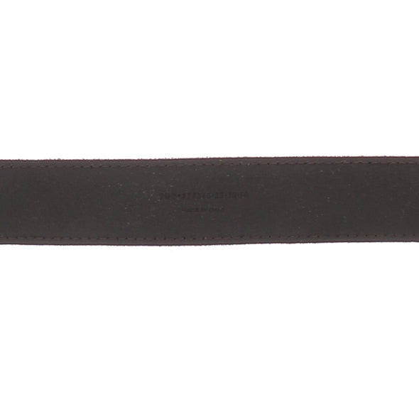 Ceinture marron en cuir à boucle dorée