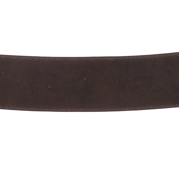 Ceinture marron en cuir avec clous dorés