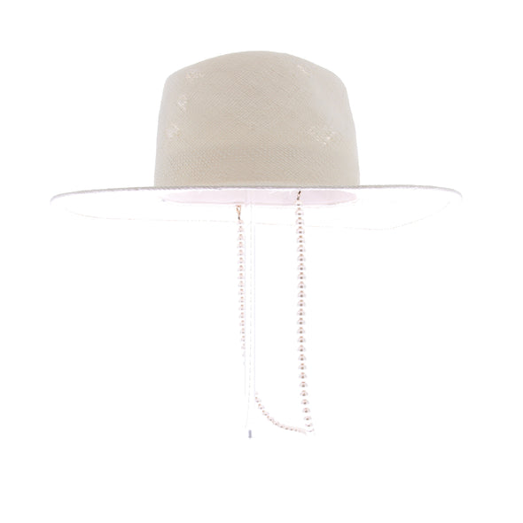 Chapeau en paille blanc