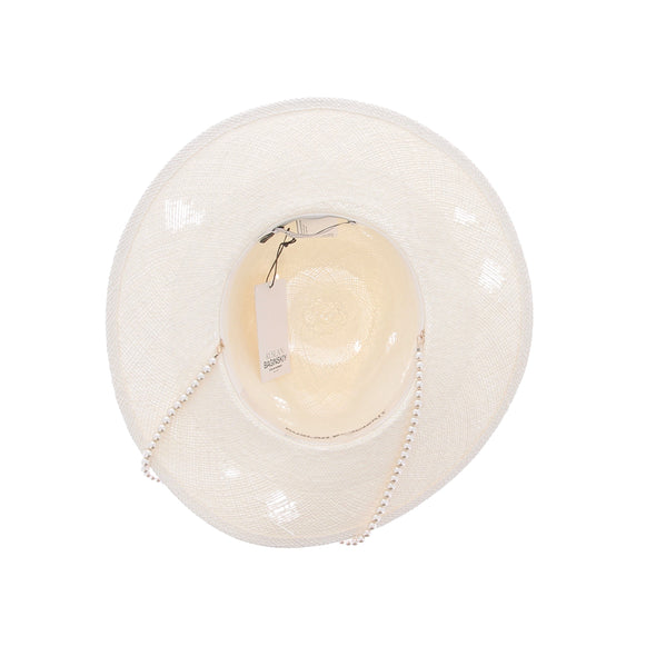 Chapeau en paille blanc