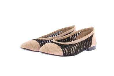 Ballerines en raphia