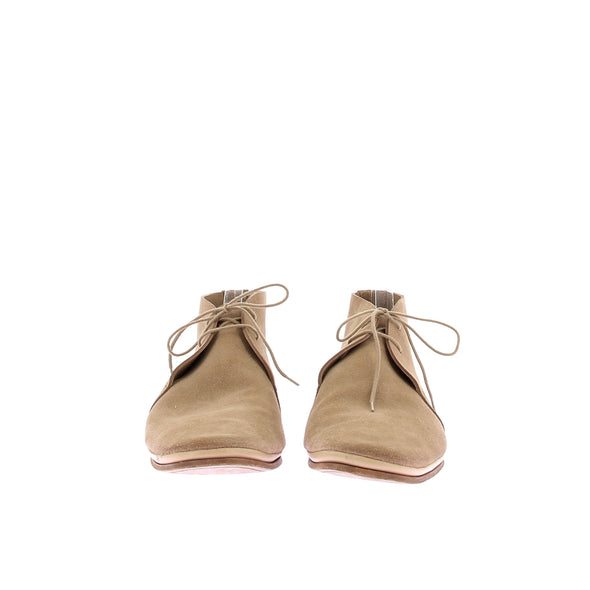 Mocassins boots en daim beige