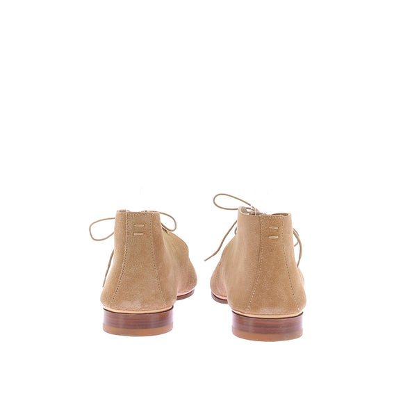Mocassins boots en daim beige