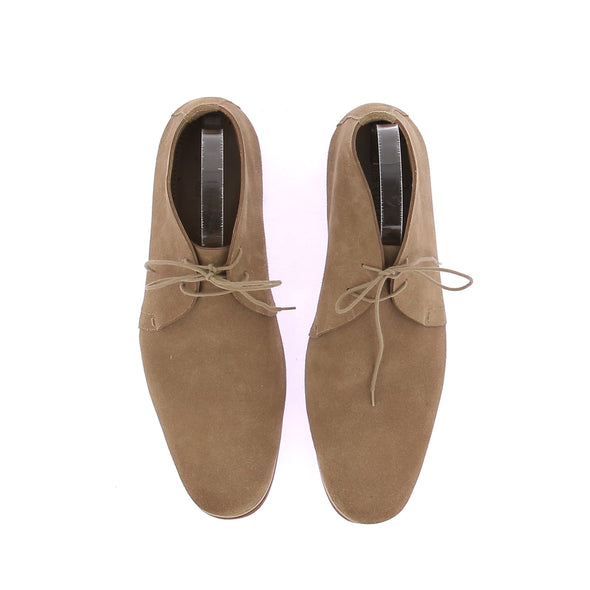 Mocassins boots en daim beige