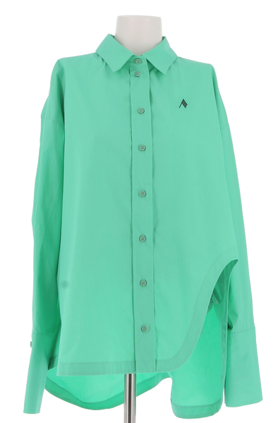 Chemise asymétrique verte "Diana"