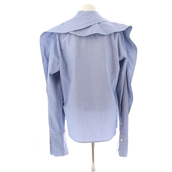 Chemise bleue asymétrique