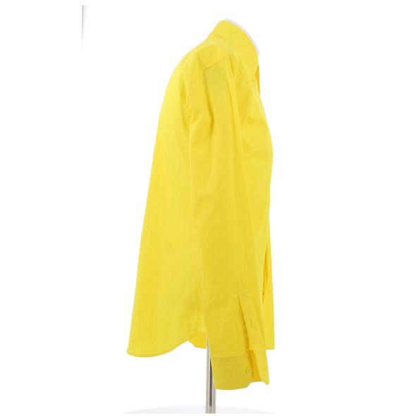 Chemise jaune imprimé monogramme