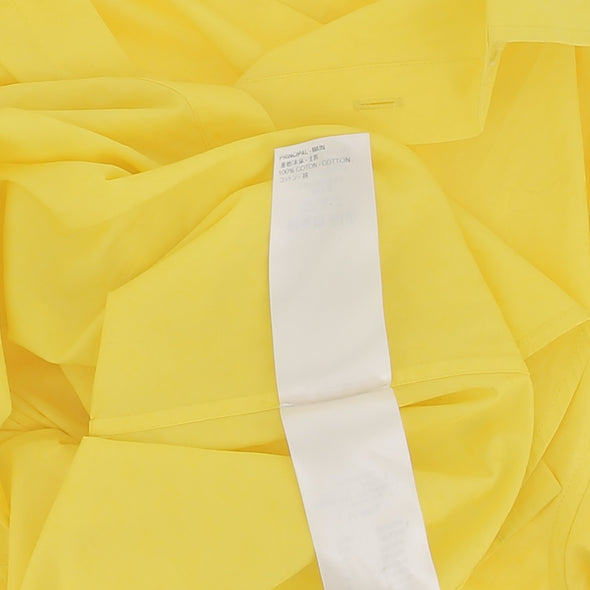 Chemise jaune imprimé monogramme