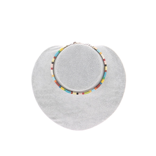 Collier multicolore "Rainbow Brite Block Party"