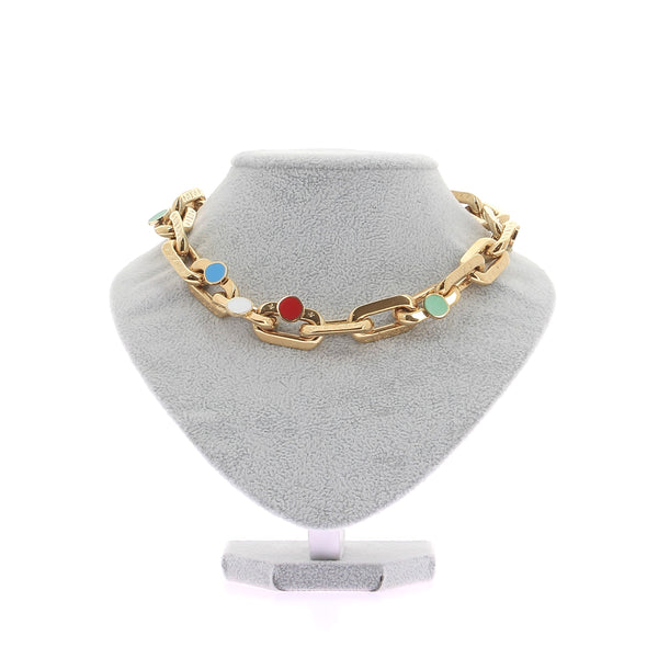 Collier chaine Louis Vuitton x Yayoi Kusama