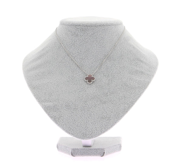 Collier "Vintage Alhambra" gris en nacre