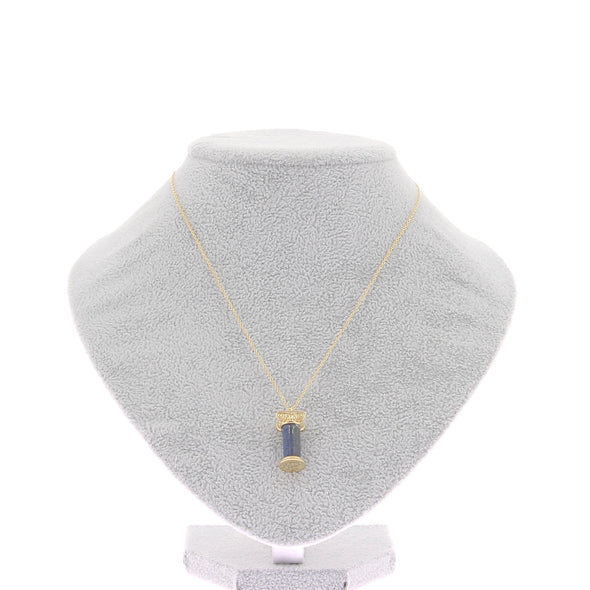 Collier "Column Talisman" en lapis lazuli