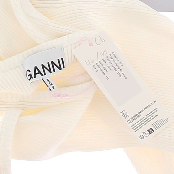 Débardeur côtelé blanc