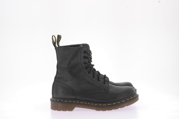 Boots en cuir noir