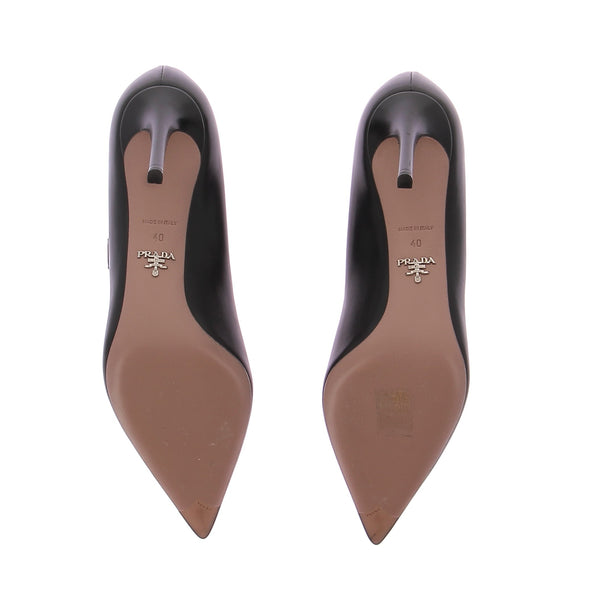 Escarpins en cuir noir
