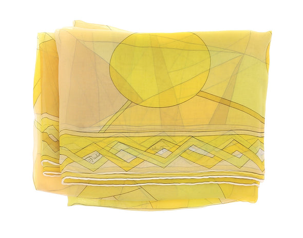 Foulard léger jaune
