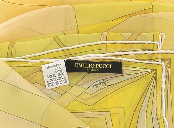 Foulard léger jaune