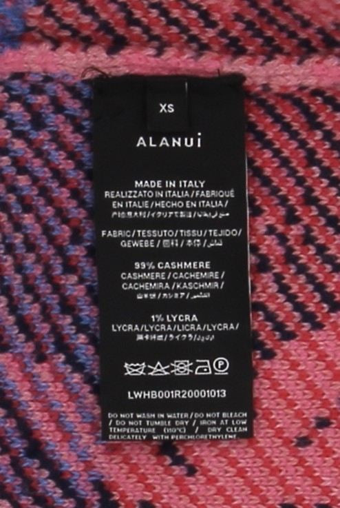 Gilet multicolore à franges en cachemire