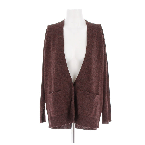 Gilet chiné long en laine