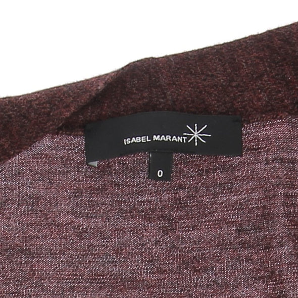 Gilet chiné long en laine