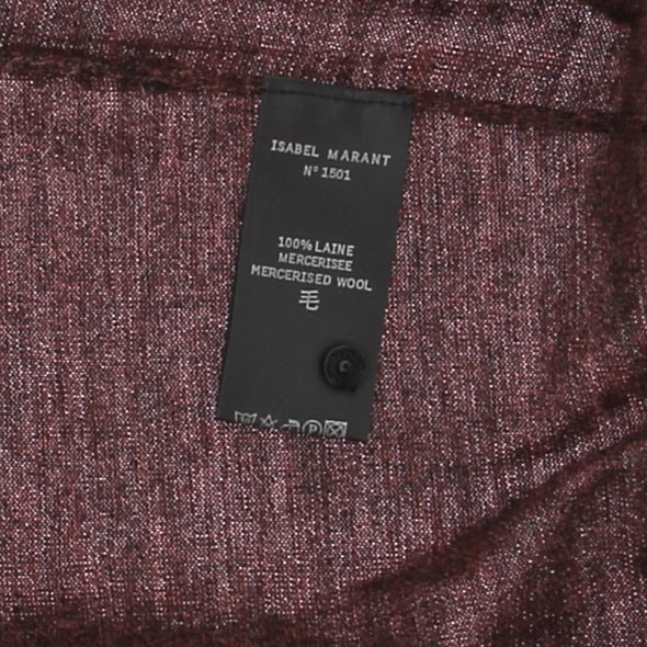 Gilet chiné long en laine