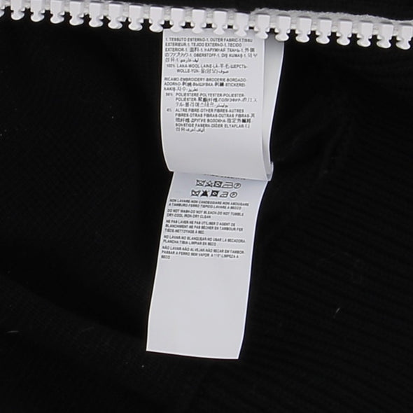 Veste noire zippée en maille