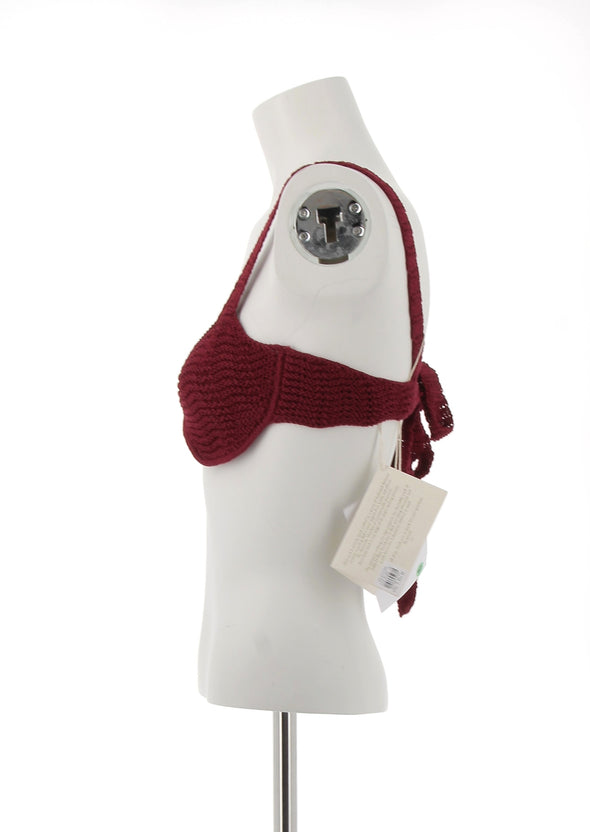 Brassière en crochet bordeaux "Valentina"