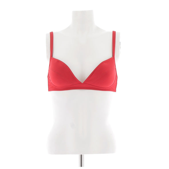 Haut de maillot de bain rouge