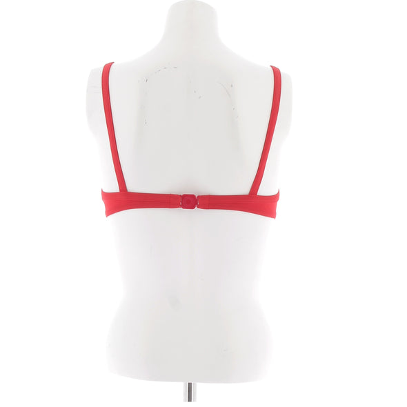 Haut de maillot de bain rouge