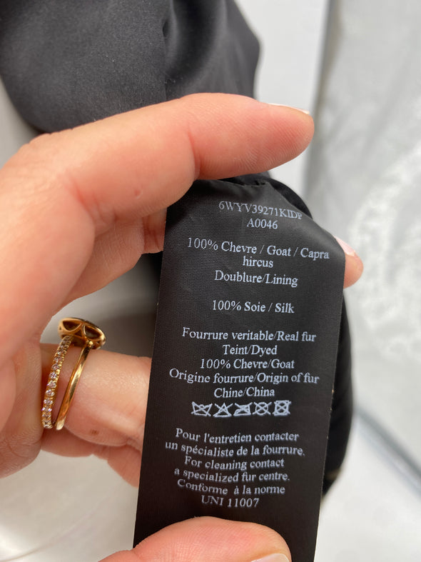 Veste en fourrure de chèvre