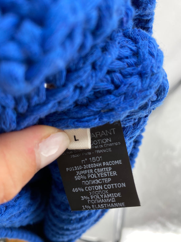 Pull bleu électrique
