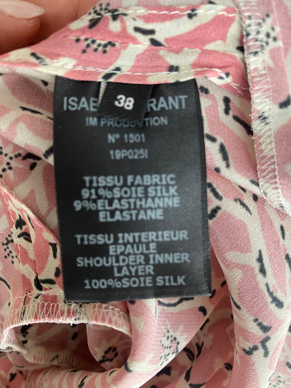 Robe en soie imprimée