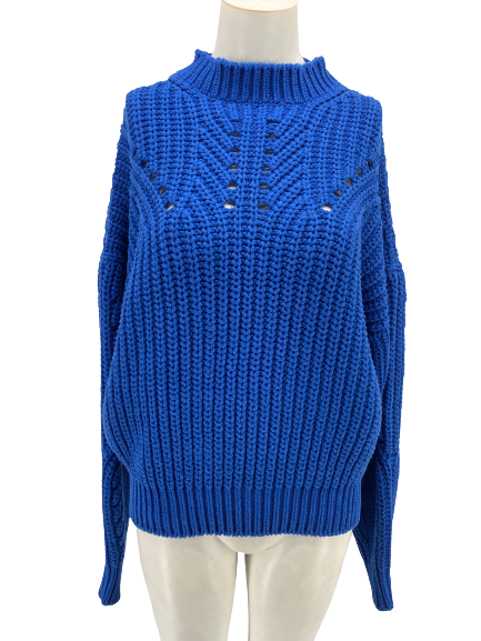 Pull bleu électrique