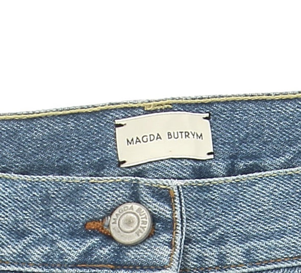 Longue jupe en jean bleu clair
