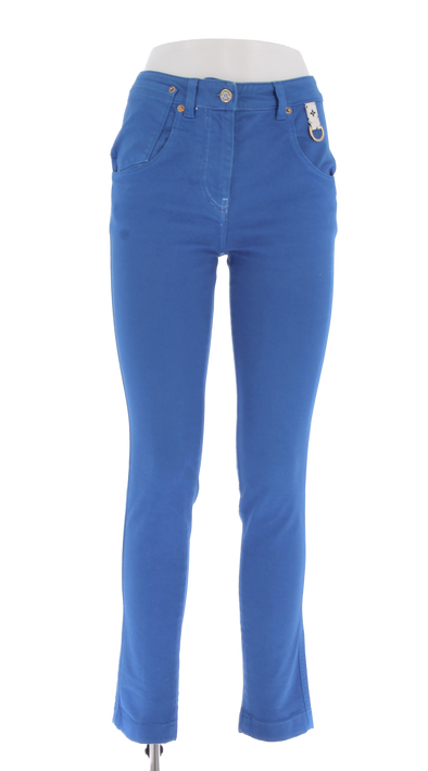 Jean slim bleu électrique