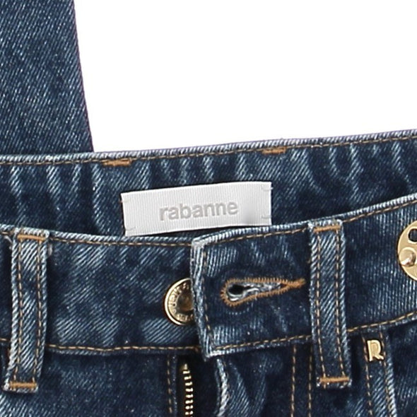 Jean en denim avec détails pastilles 69 dorées