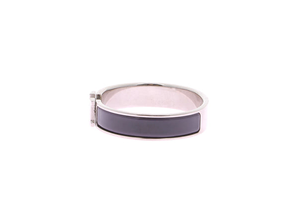 Bracelet "Clic H" violet et argenté