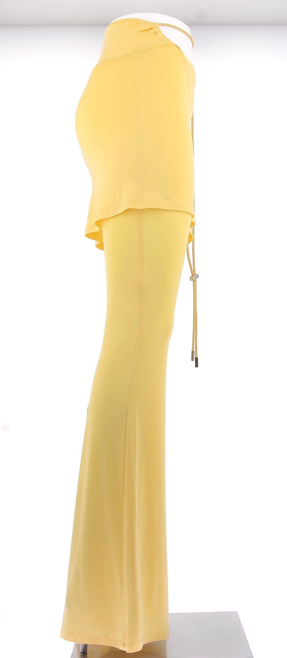 Pantalon jupe jaune "Espelho"