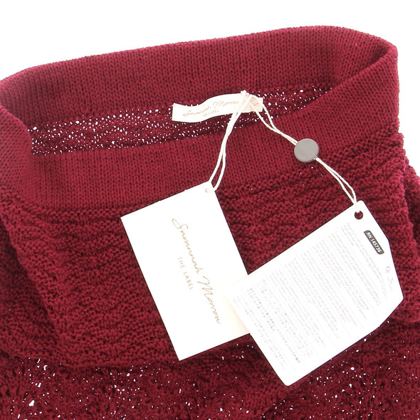 Jupe en crochet bordeaux "Valentina"