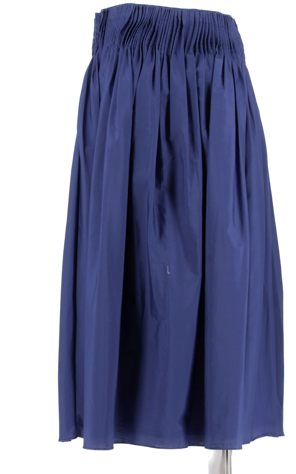 Jupe plissée bleue